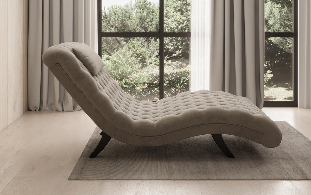 Designer Relax-ligstoel Elarion in Fluweel