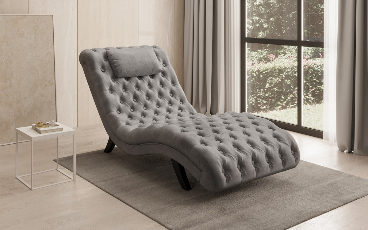 Designer Relax-ligstoel Elarion in Fluweel