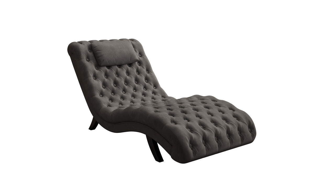 Designer Relax-ligstoel Elarion in Fluweel