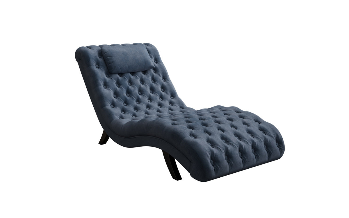 Designer Relax-ligstoel Elarion in Fluweel