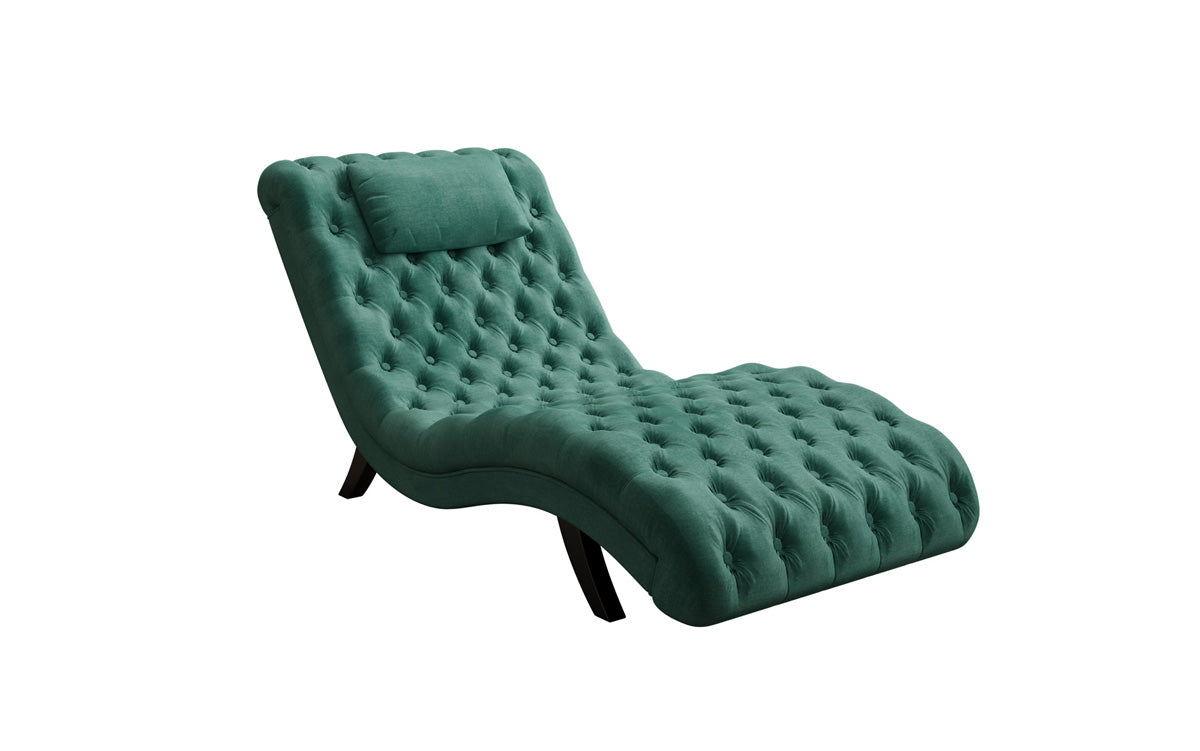 Designer Relax-ligstoel Elarion in Fluweel