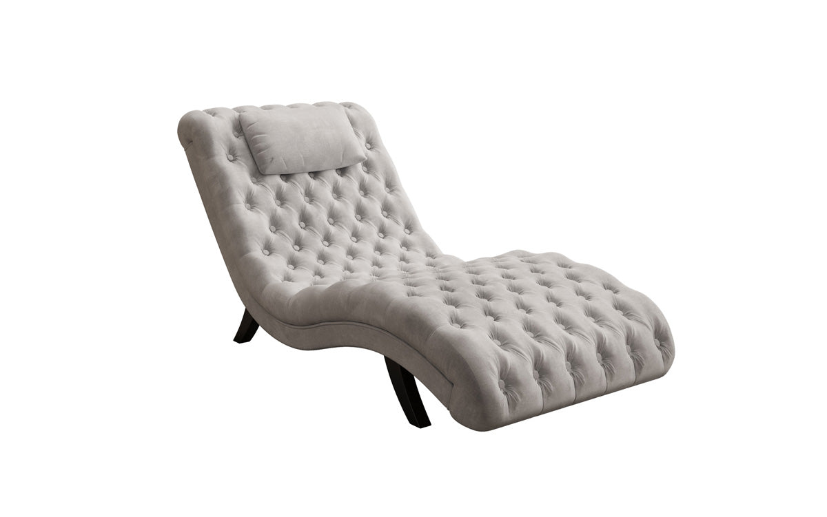 Designer Relax-ligstoel Elarion in Fluweel