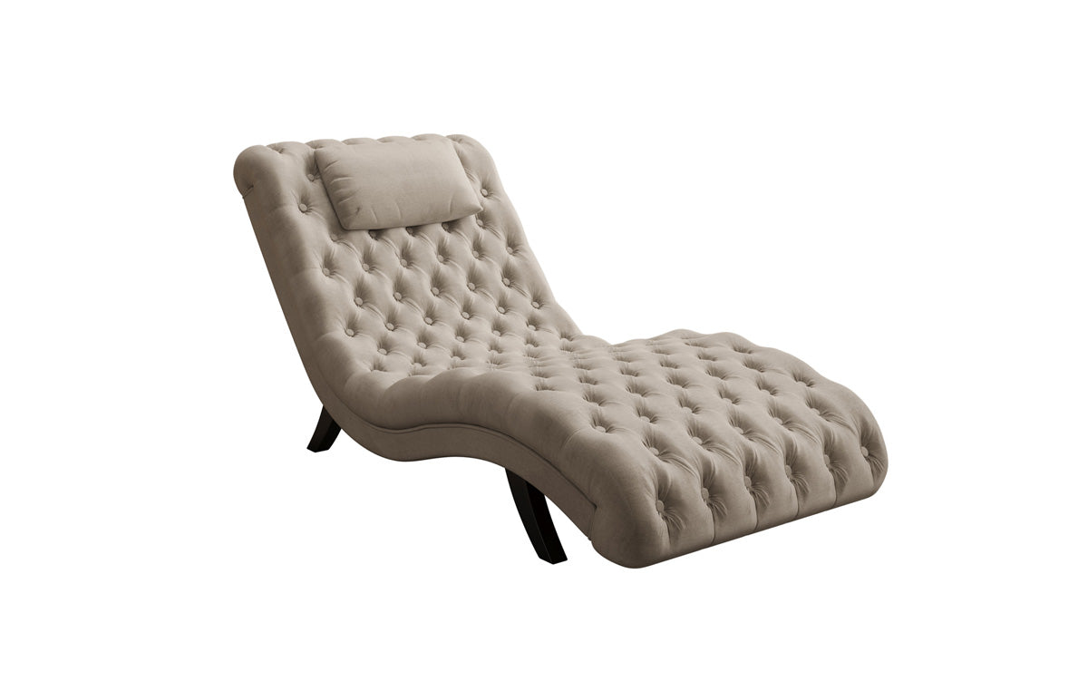 Designer Relax-ligstoel Elarion in Fluweel