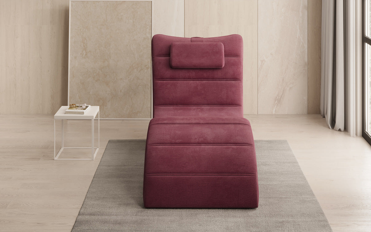 Designer Relax-ligstoel Leon in Fluweel