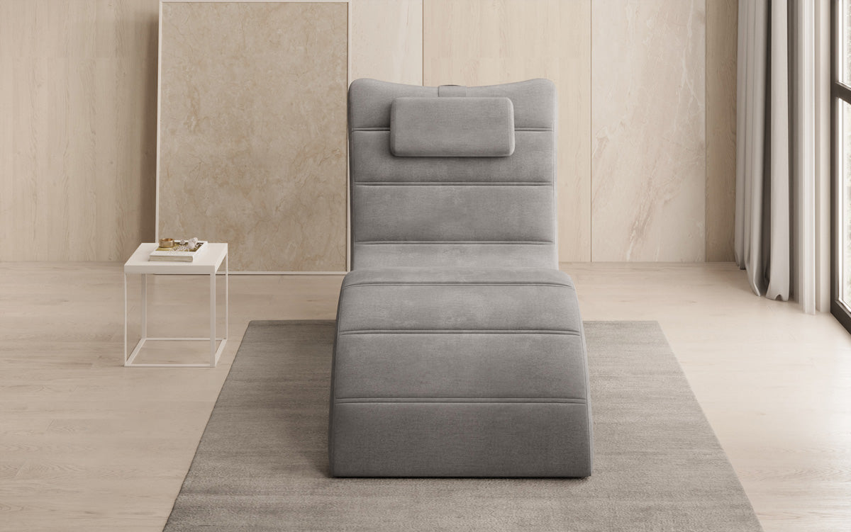 Designer Relax-ligstoel Leon in Fluweel