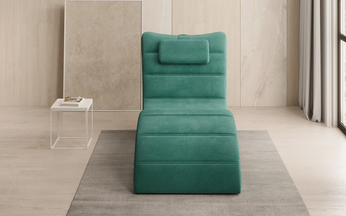 Designer Relax-ligstoel Leon in Fluweel