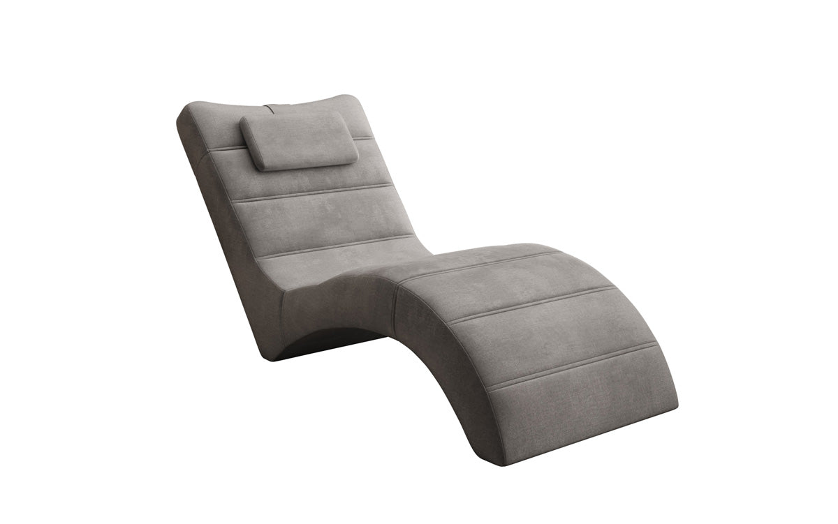 Designer Relax-ligstoel Leon in Fluweel