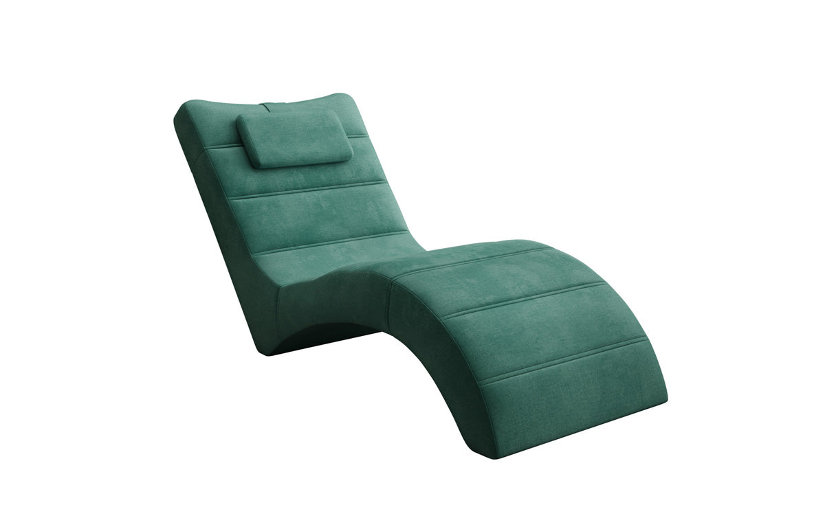 Designer Relax-ligstoel Leon in Fluweel