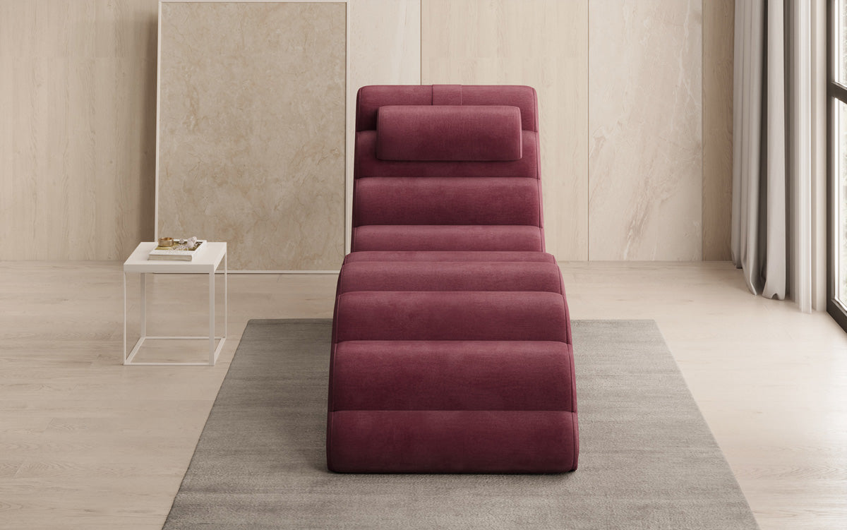 Designer Relax-ligstoel Malina in Fluweel