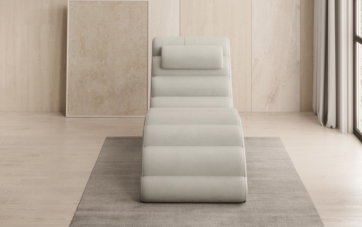 Designer Relax-ligstoel Malina in Echtleder
