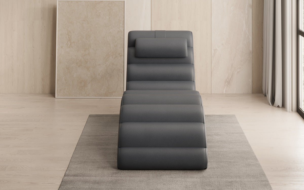 Designer Relax-ligstoel Malina in Echtleder