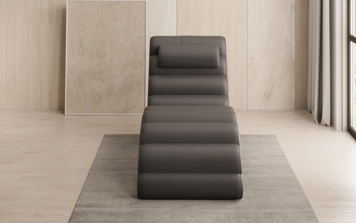 Designer Relax-ligstoel Malina in Echtleder