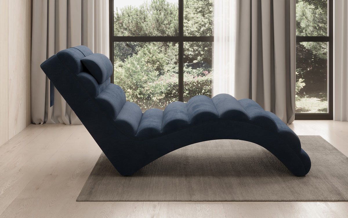 Designer Relax-ligstoel Malina in Fluweel