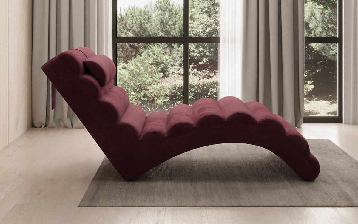 Designer Relax-ligstoel Malina in Fluweel