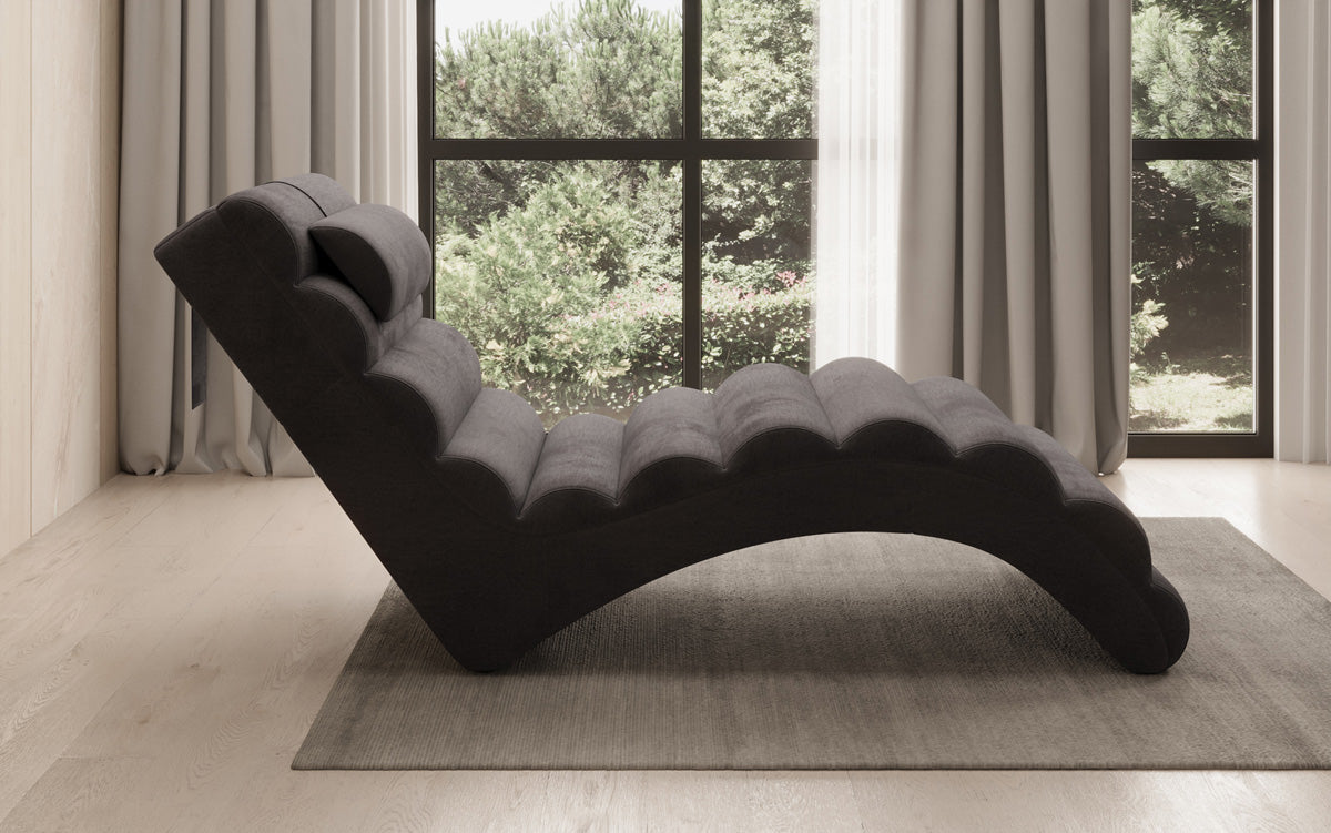 Designer Relax-ligstoel Malina in Fluweel