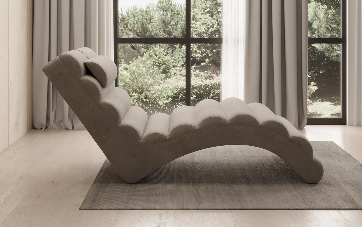 Designer Relax-ligstoel Malina in Fluweel