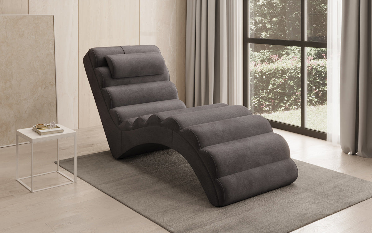 Designer Relax-ligstoel Malina in Fluweel