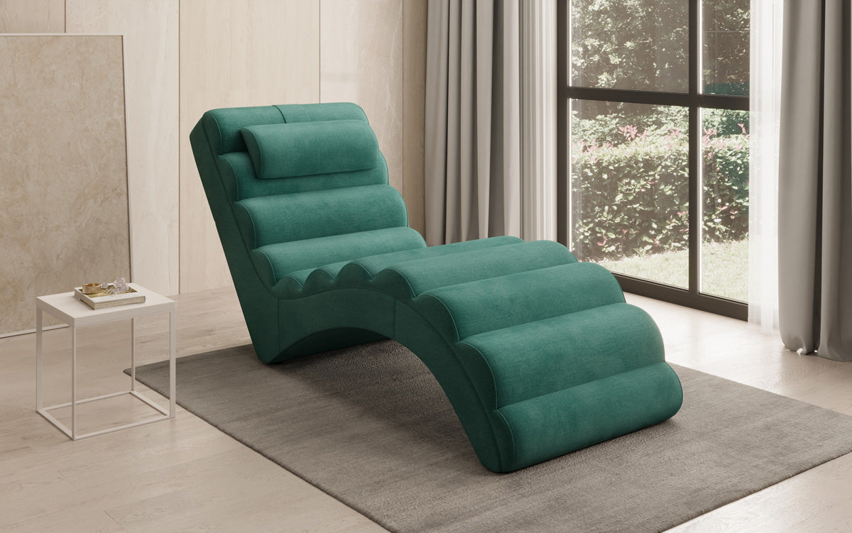 Designer Relax-ligstoel Malina in Fluweel