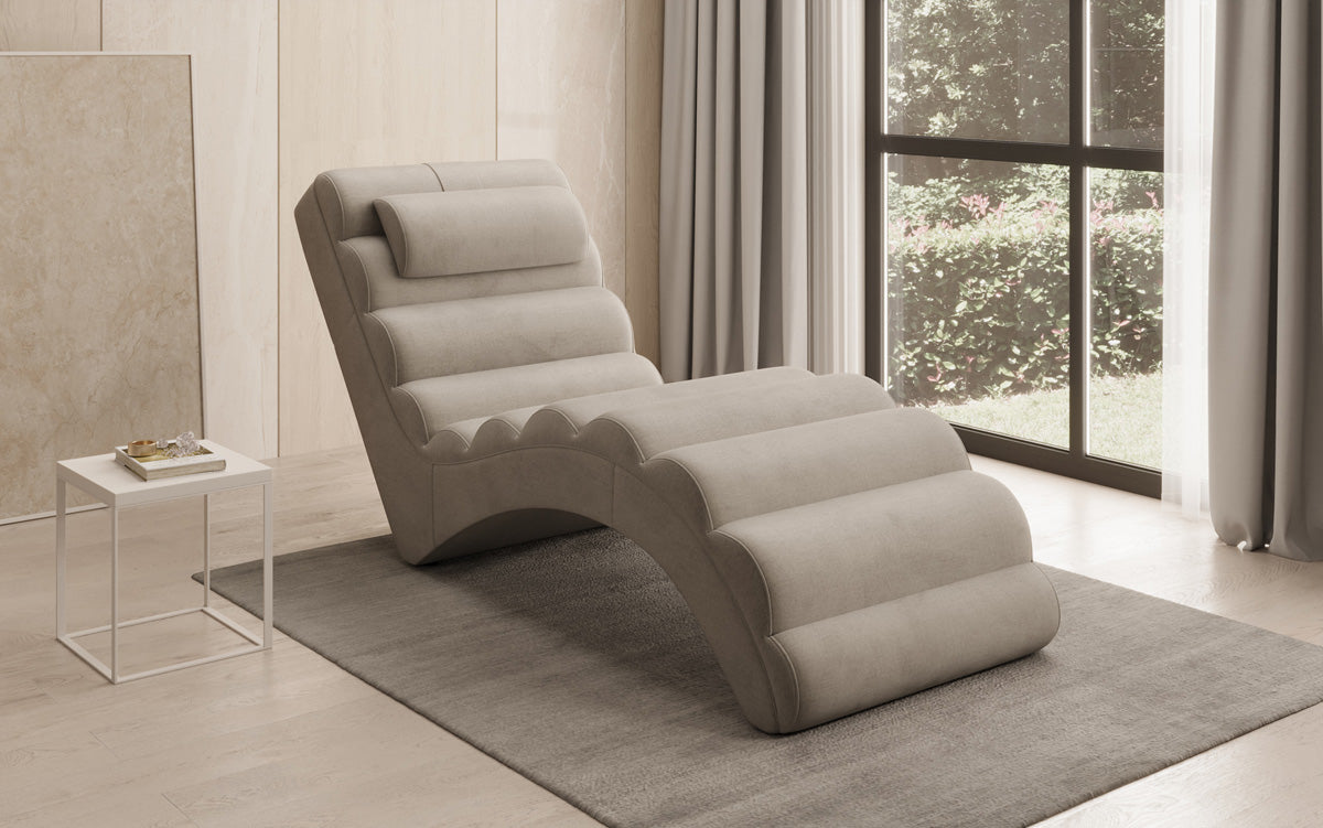 Designer Relax-ligstoel Malina in Fluweel