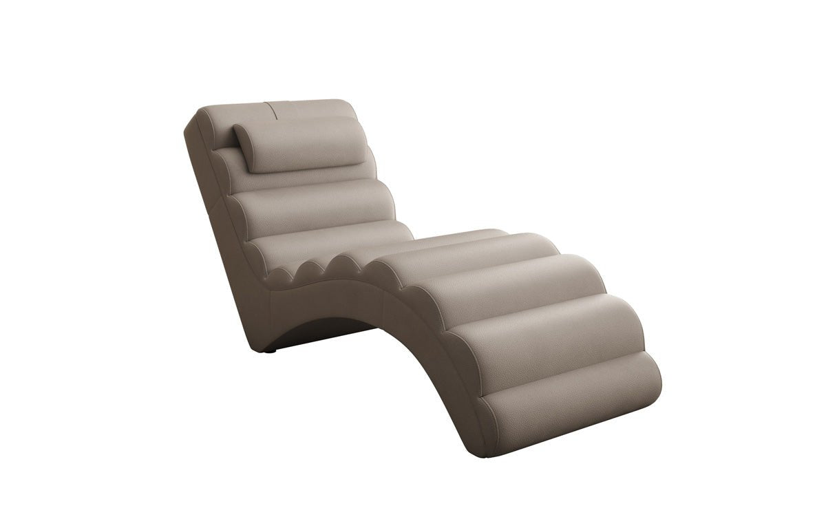 Designer Relax-ligstoel Malina in Echtleder