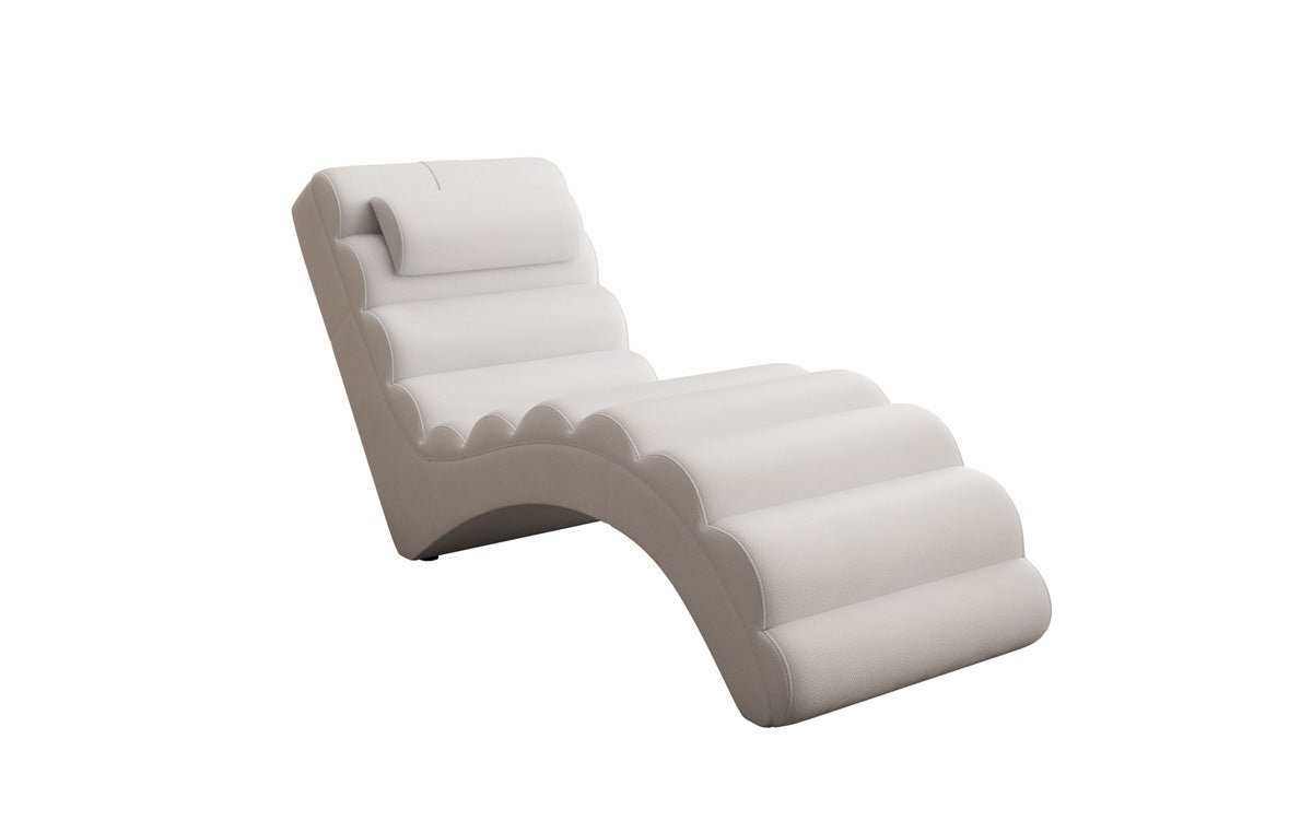Designer Relax-ligstoel Malina in Echtleder