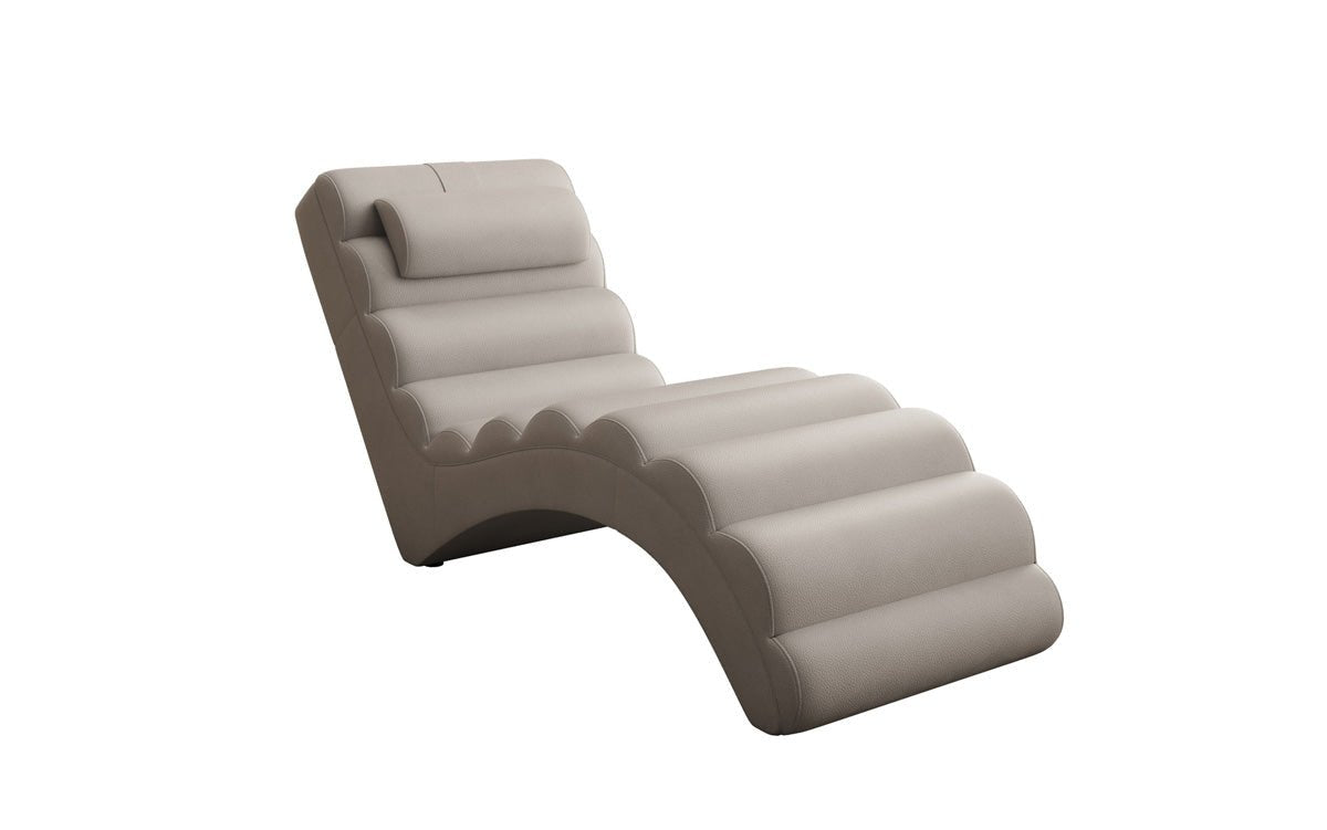 Designer Relax-ligstoel Malina in Echtleder