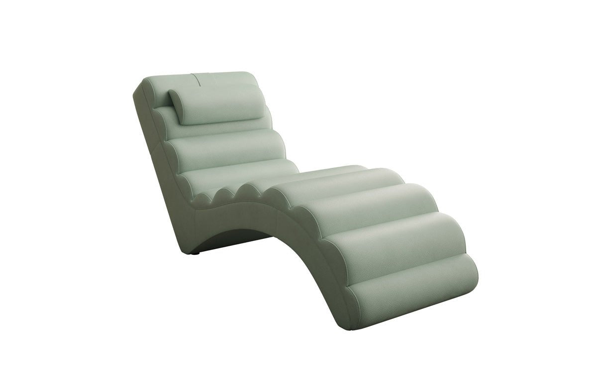 Designer Relax-ligstoel Malina in Echtleder