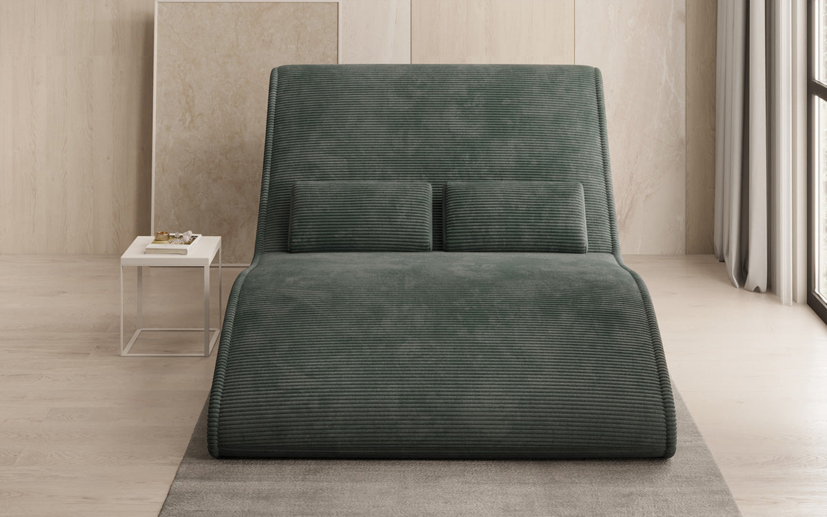 Designer Relax-ligstoel Lunaris 120 in Ribstof