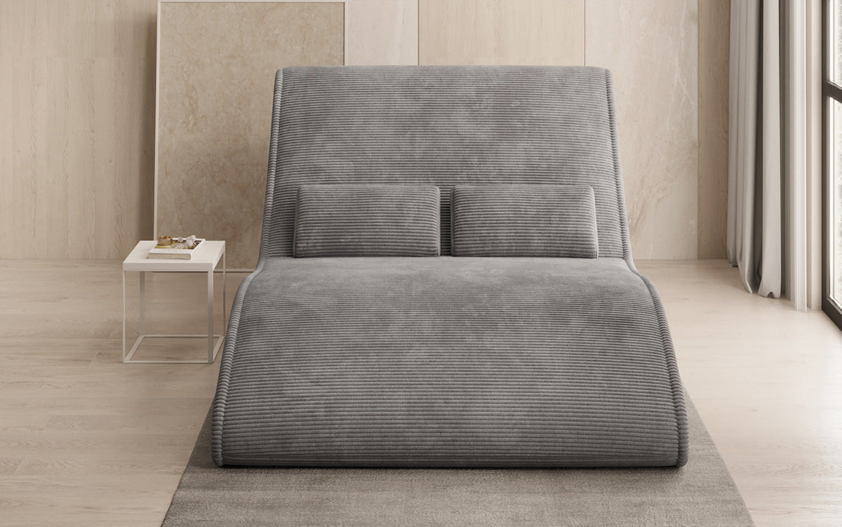 Designer Relax-ligstoel Lunaris 120 in Ribstof