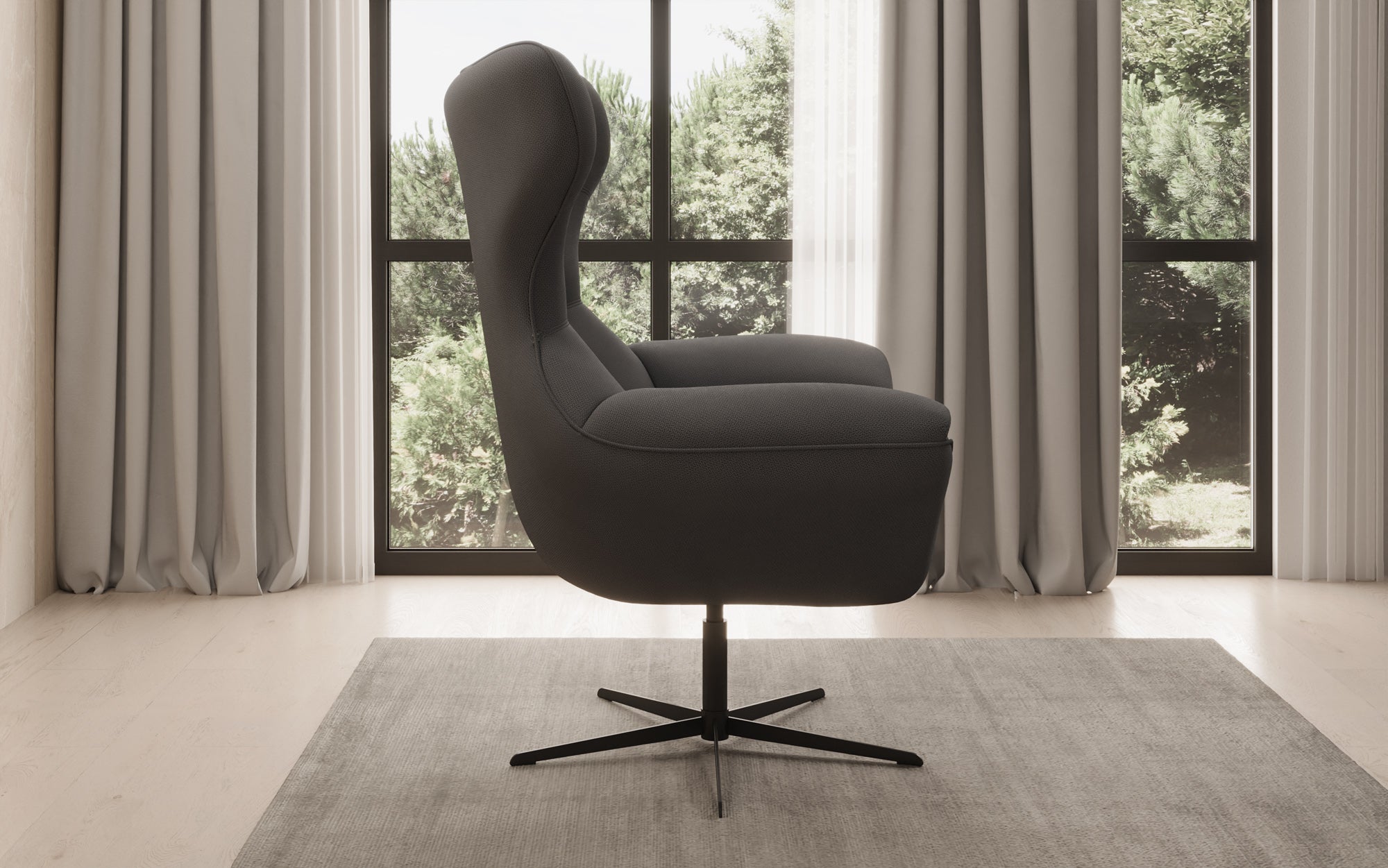 Designer Sofa-Sessel Aurelio in Stof