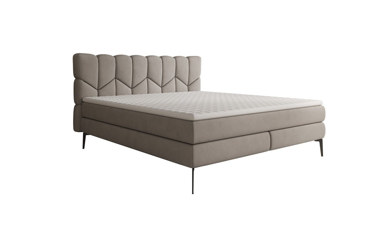 Boxspringbed Mirea in Echtleder