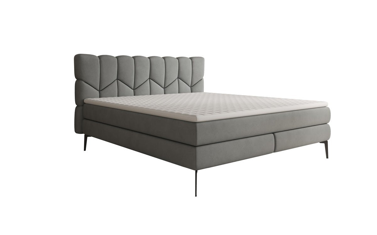 Boxspringbed Mirea in Echtleder