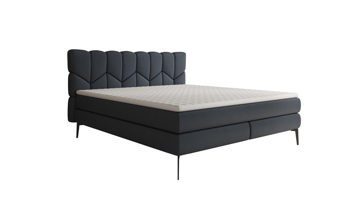 Boxspringbed Mirea in Echtleder