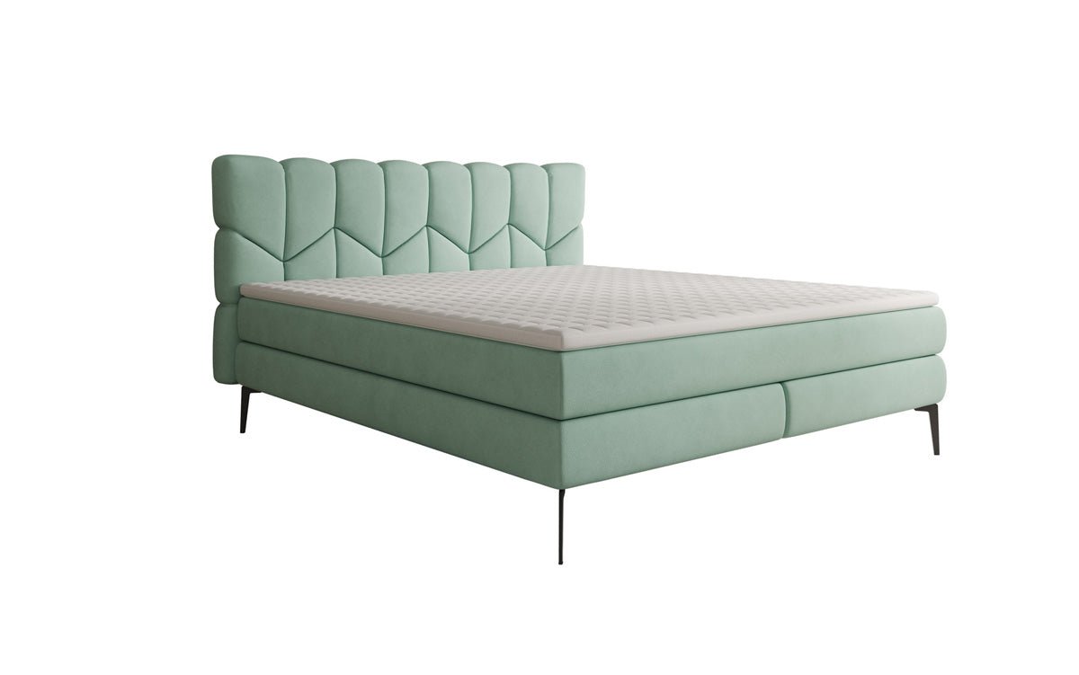 Boxspringbed Mirea in Echtleder