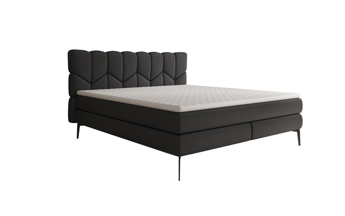 Boxspringbed Mirea in Echtleder
