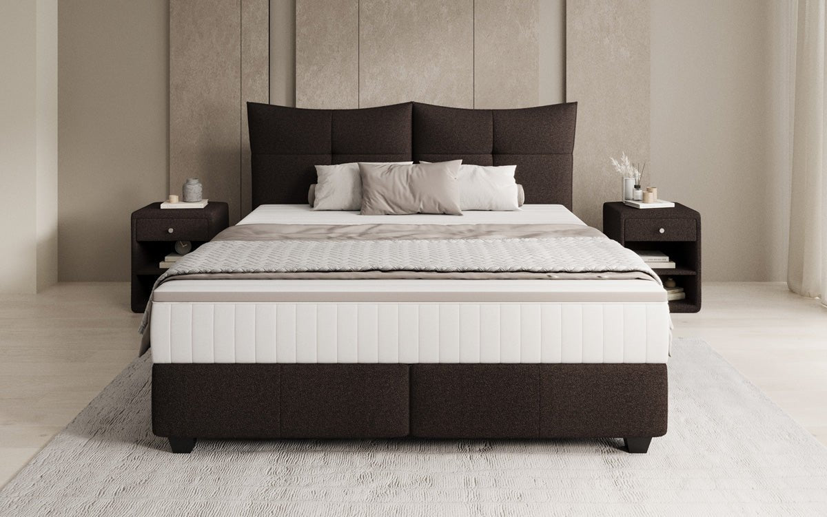 Boxspringbed Veyora in Bouclé