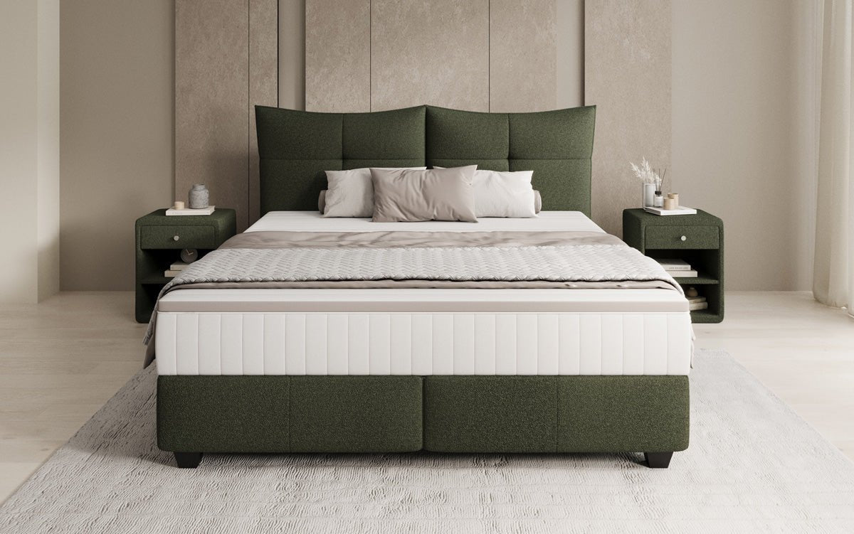 Boxspringbed Veyora in Bouclé