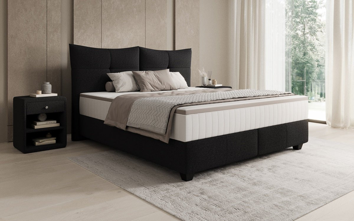 Boxspringbed Veyora in Bouclé