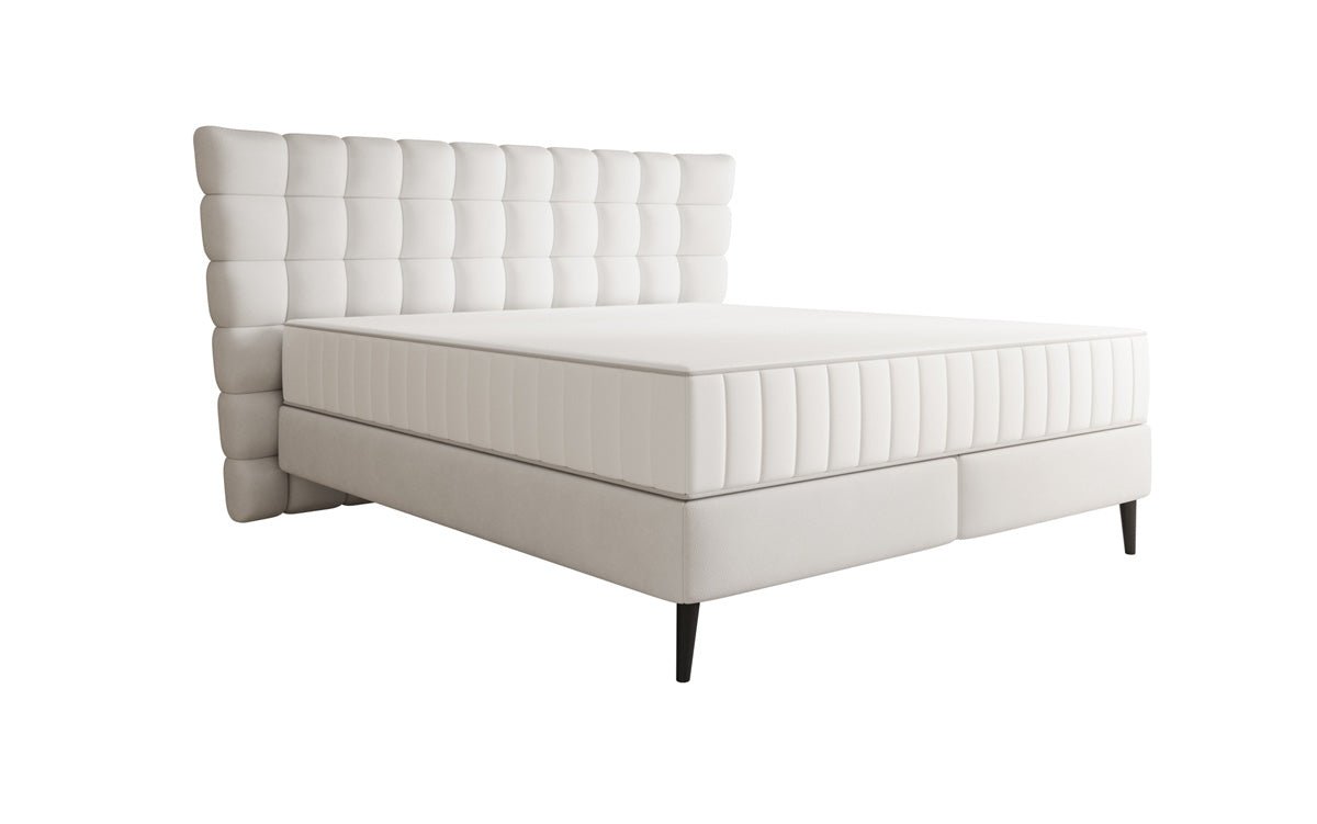 Boxspringbed Alvion in Echtleder