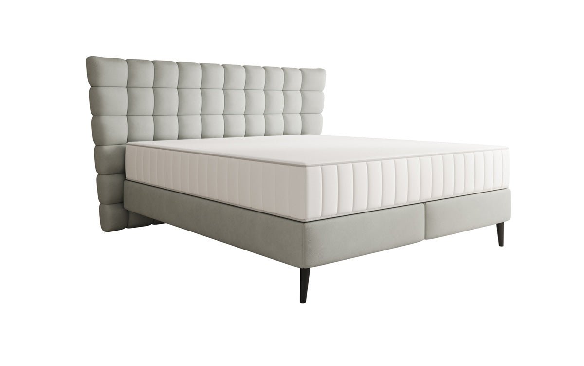 Boxspringbed Alvion in Echtleder