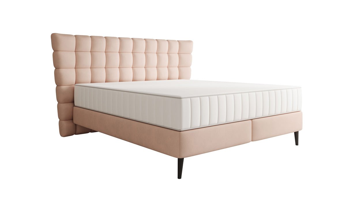 Boxspringbed Alvion in Echtleder