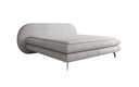 Boxspringbed Marisol met ovale hoofdbord in Bouclé
