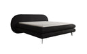 Boxspringbed Marisol met ovale hoofdbord in Bouclé