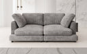 Designer 2-zits bank Thalessa in Ribstof