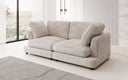 Designer 2-zits bank Thalessa in Ribstof