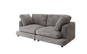 Designer 2-zits bank Thalessa in Ribstof