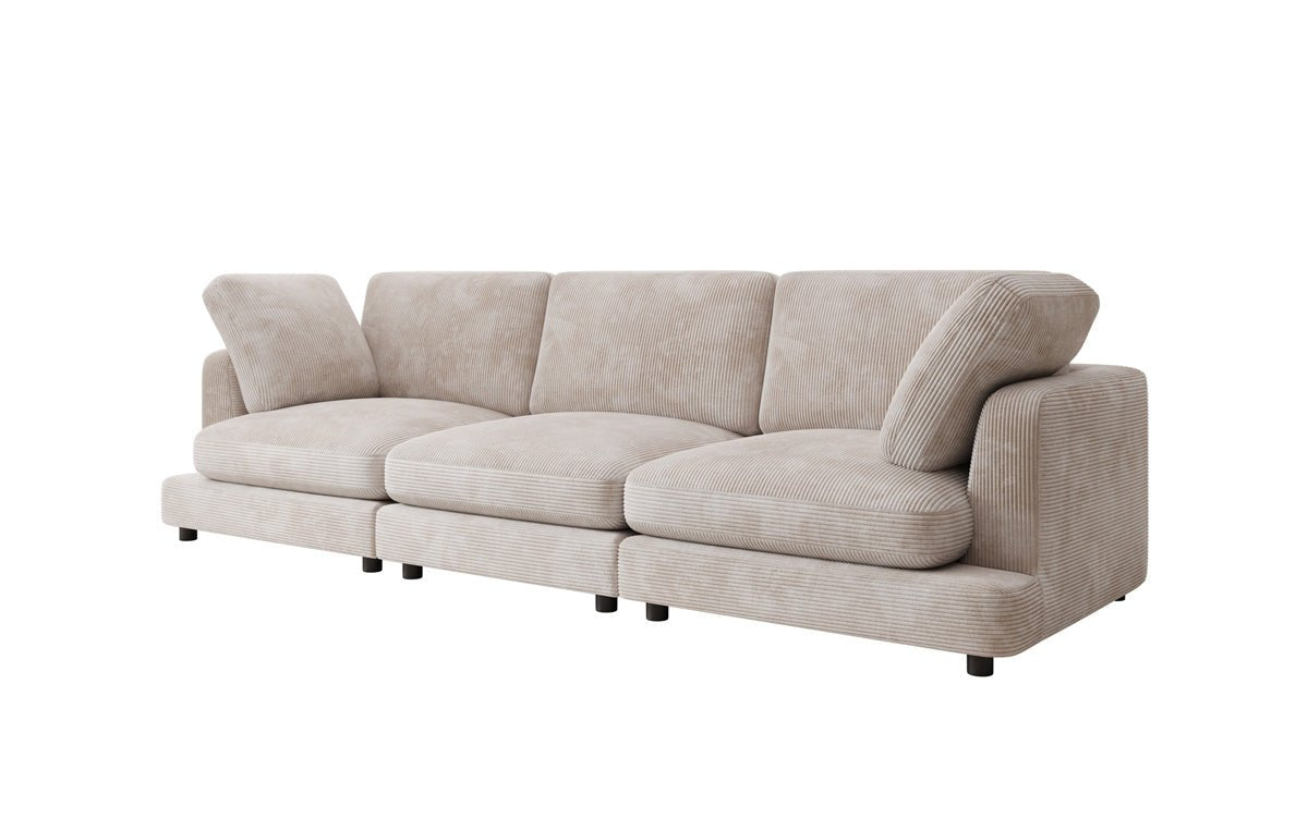 Designer 3-zitsbank Thalessa in Ribstof