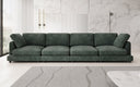 Designer 4-zitsbank Thalessa in Ribstof