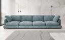 Designer 4-zitsbank Thalessa in Ribstof