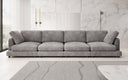 Designer 4-zitsbank Thalessa in Ribstof